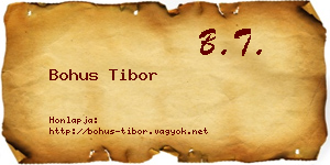 Bohus Tibor névjegykártya